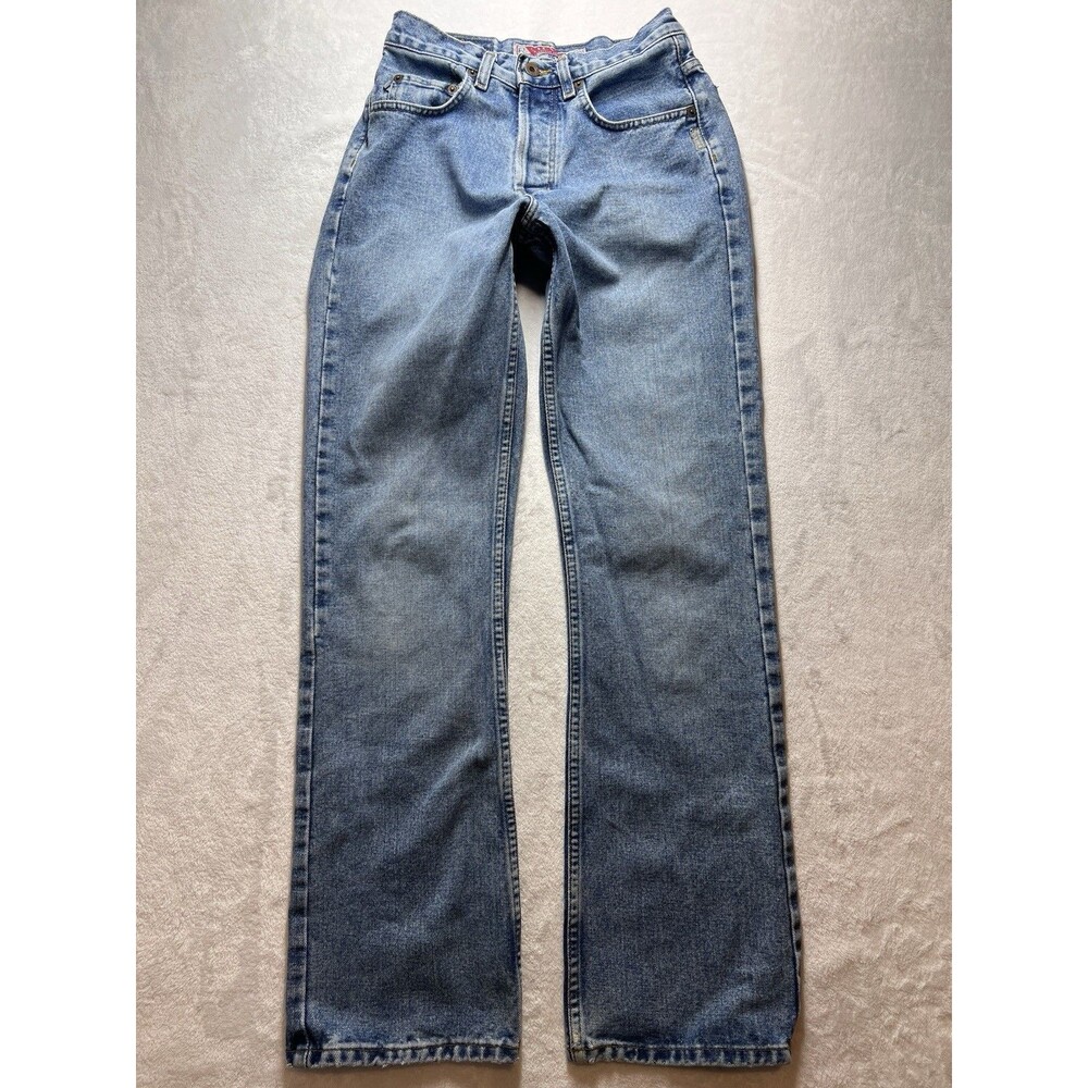 Vintage Silver Jeans Mens 27x32 Made In Canada Straight Leg Button Fly